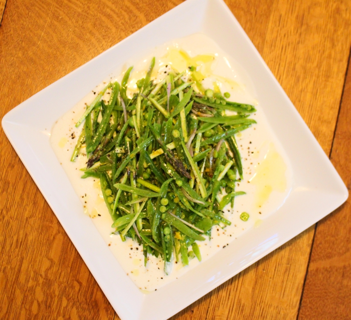 Snap Pea and Asparagus Salad with Horseradish Dressing Recipe