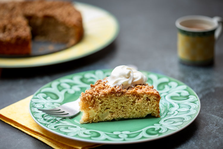 A vanilla cake with coffee-infused custard between the layers, our Coffee Almond  Cake is covered completely in fresh cream, and toasted a... | Instagram